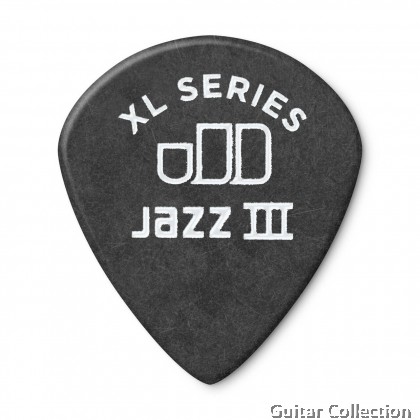 Jim Dunlop 498P Tortex Jazz III XL Guitar Picks | 0.73mm - 1.50mm (12 pcs/pack)