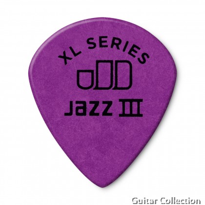 Jim Dunlop 498P Tortex Jazz III XL Guitar Picks | 0.73mm - 1.50mm (12 pcs/pack)