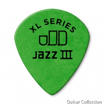 Jim Dunlop 498P Tortex Jazz III XL Guitar Picks | 0.73mm - 1.50mm (12 pcs/pack)