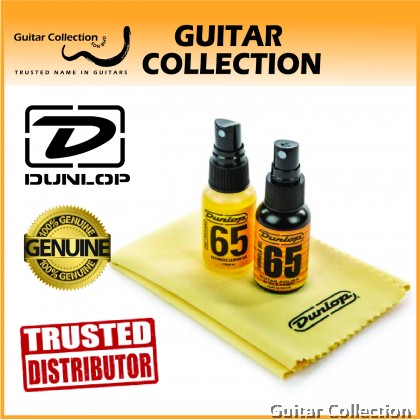 Jim Dunlop GA59 Mini Body & Fingerboard Care Kit | Polish, Lemon Oil, Cloth