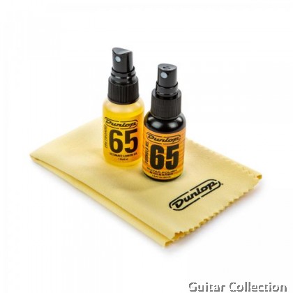 Jim Dunlop GA59 Mini Body & Fingerboard Care Kit | Polish, Lemon Oil, Cloth