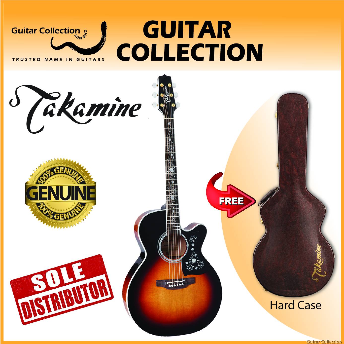 Hard case takamine sale