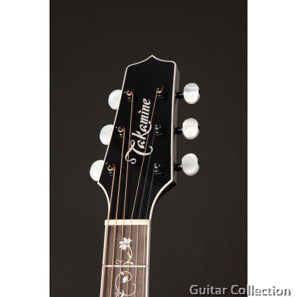 Takamine EF450C-TT TBB Thermal Top Series NEX Cutaway Acoustic-Electric Guitar, Transparent Black Burst, TLD-2 Preamp & Hard Case (Made in Japan)