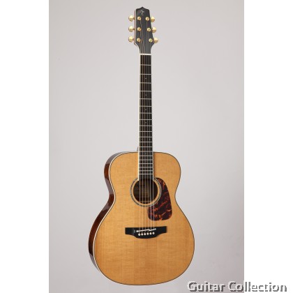 Takamine CP7MOTT Custom Pro Thermal Top Series OM Acoustic-Electric Guitar, TLD-2 Preamp & Hard Case (Made in Japan)