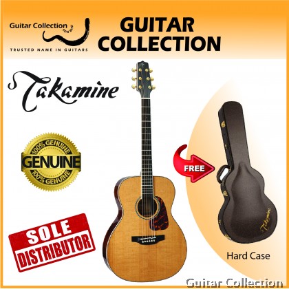 Takamine CP7MOTT Custom Pro Thermal Top Series OM Acoustic-Electric Guitar, TLD-2 Preamp & Hard Case (Made in Japan)