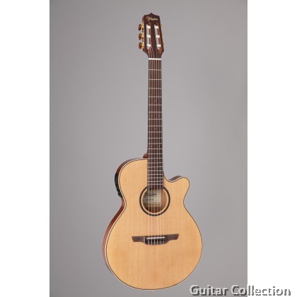 Takamine TSP148NC NS Pro Series Nylon Thinline FX Cutaway Acoustic-Electric Guitar, CT-3N Preamp & Semi-Hard Case (Made in Japan)