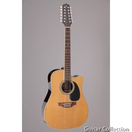 Takamine EF400SC-TT Thermal Top Pro Series 12-String Dreadnought Cutaway Acoustic-Electric Guitar, CT4BII Preamp & Hard Case (Made in Japan)