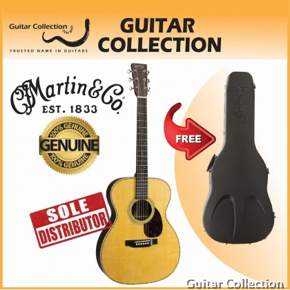 Martin OM-28E | Standard Series | Acoustic-Electric Guitar | Solid Spruce Top & Rosewood B&S | Fishman | Case