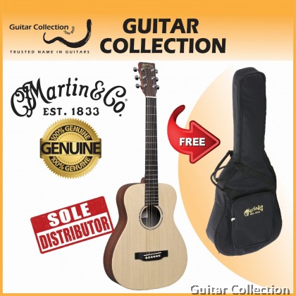 Martin LX1E Little Martin | X Series | Travel Aco-Elec Guitar | Solid Spruce Top, Mahogany HPL B&S | Fishman | Gig Bag