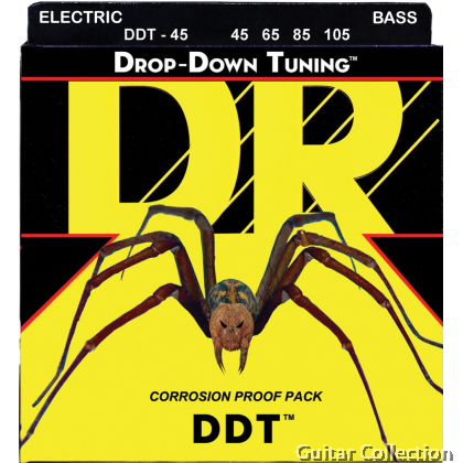 DR Strings DDT-45 DROP DOWN TUNING Stainless Steel Bass Strings | 4-String Medium (045 - 105)