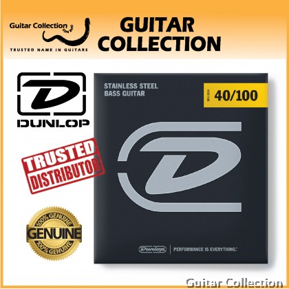 Jim Dunlop DBS40100 Bass Guitar Strings | 4-String | Stainless Steel | 40-100