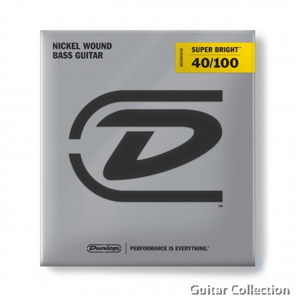 Jim Dunlop DBSBN40100 Bass Guitar Strings | 4-String | Super Bright Nickel Wound | 40-100