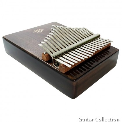 Hluru HR-17KCWT 17 keys Full Solid Walnut Wood Bottom Sound Hole Kalimba | With Bag, Hammer, Sticker, Cloth, Song Book