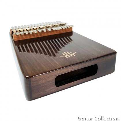 Hluru HR-17KCWT 17 keys Full Solid Walnut Wood Bottom Sound Hole Kalimba | With Bag, Hammer, Sticker, Cloth, Song Book