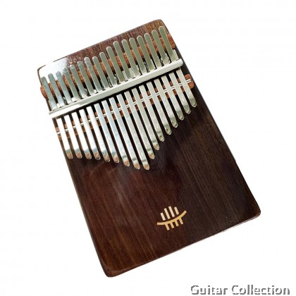 Hluru HR-17KCWT 17 keys Full Solid Walnut Wood Bottom Sound Hole Kalimba | With Bag, Hammer, Sticker, Cloth, Song Book