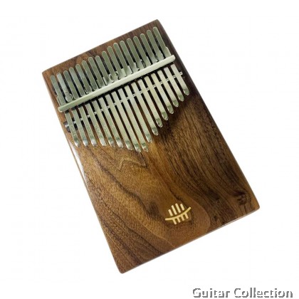 Hluru HR-17KXWT 17 keys Full Solid Walnut Wood Kalimba | With Hard Case, Pickup, Bag, Hammer, Stickers, Cloth, Song Book