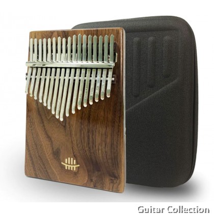 Hluru HR-17KXWT 17 keys Full Solid Walnut Wood Kalimba | With Hard Case, Pickup, Bag, Hammer, Stickers, Cloth, Song Book