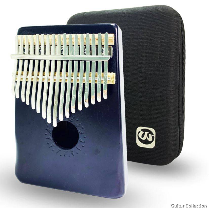 Walter WK 17BK 17 keys Full Solid Mahogany Kalimba Black With Hard Case Hammer Cloth