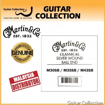 Martin 41M Silver Wrap Ball End Single String for Classical Guitar (41M30SB / 41M35SB / 41M43SB)