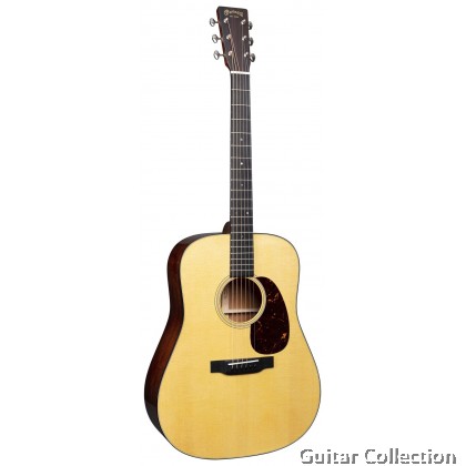 Martin D-18E LR Baggs | Standard Series | Dreadnought Acoustic-Electric Guitar | Solid Spruce Top, Mahogany B&S | Case