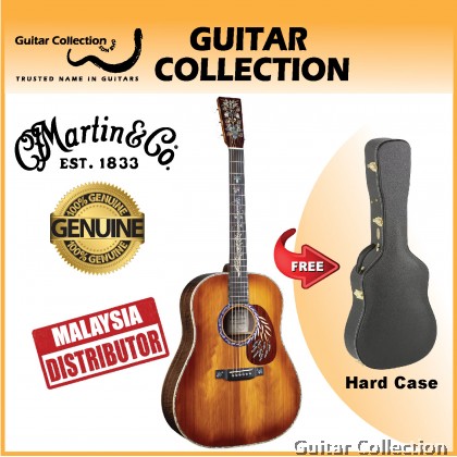 Martin DSS Hops & Barley | Limited Edition | Dreadnought Acoustic Guitar | Solid Redwood Top, Walnut B&S | Case