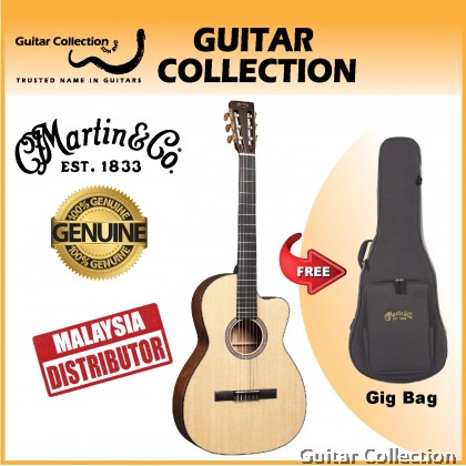 Martin 000C12-16E Nylon | 16 Series | 000 CW Classical-Elec Guitar | Solid Spruce Top, Mahogany B&S | Fishman | Gig Bag