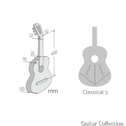 Alhambra 2C A Spruce | Classical Guitar | Solid Spruce Top, Mahogany B&S | Case (Made in Spain)