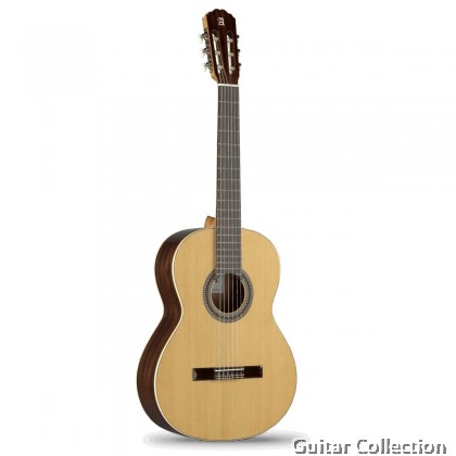 Alhambra 2C A Spruce | Classical Guitar | Solid Spruce Top, Mahogany B&S | Case (Made in Spain)