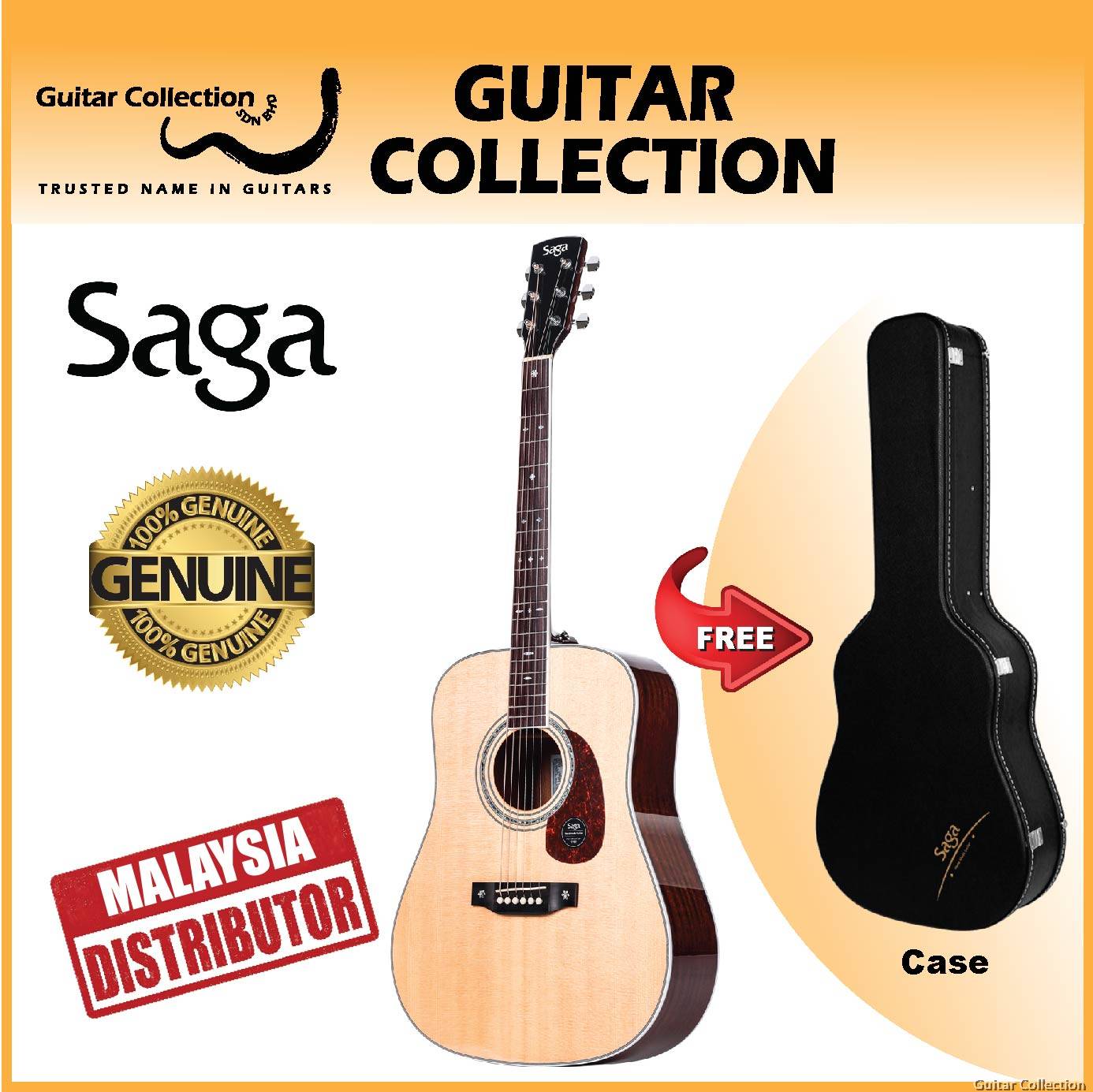 A1-GC/Saga ギター SAGA A1-GC Repair model | Ayers Japan