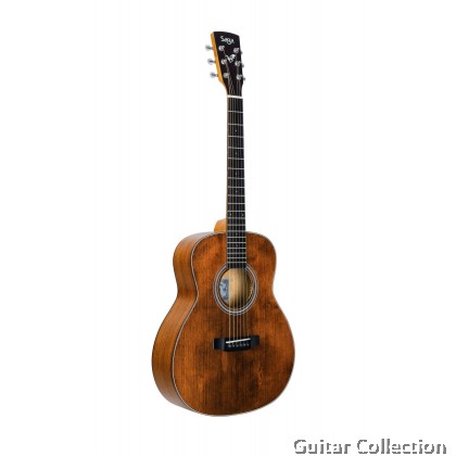 SAGA GS700R | Travel Series | 3/4 Acoustic Guitar | Solid Spruce Top, Sapele B&S