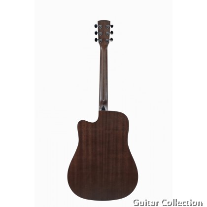 SAGA SF600CE | College Series | Dreadnought Acoustic-Electric Guitar | Spruce Top, Sapele B&S | Fishman