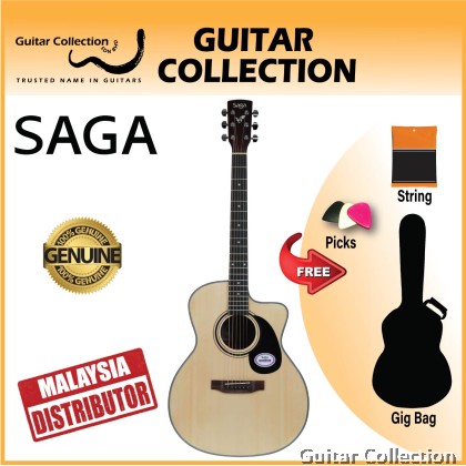 SAGA SF600GC | Grand Concert CW Acoustic Guitar | Spruce Top, Sapele B&S