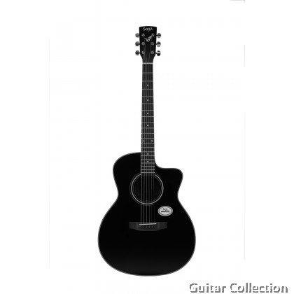 SAGA SF600GCBK | College Series | Grand Concert CW Acoustic Guitar | Spruce Top, Sapele B&S