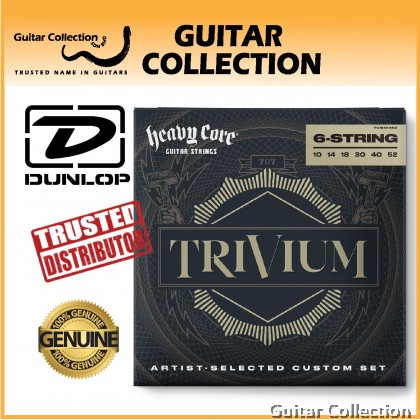 Jim Dunlop TVMN1052 Trivium String Lab Series | Heavy Core Electric Guitar Strings | 010 - 052