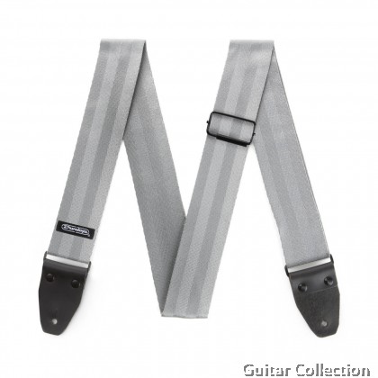 Jim Dunlop DST7001 Deluxe Seatbelt Guitar Strap (Red / Grey / White) (Length: 41" - 72") (Width: 2")