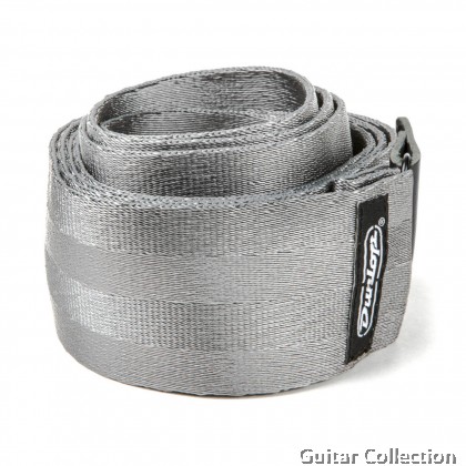 Jim Dunlop DST7001 Deluxe Seatbelt Guitar Strap (Red / Grey / White) (Length: 41" - 72") (Width: 2")