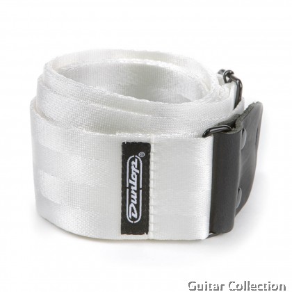 Jim Dunlop DST7001 Deluxe Seatbelt Guitar Strap (Red / Grey / White) (Length: 41" - 72") (Width: 2")