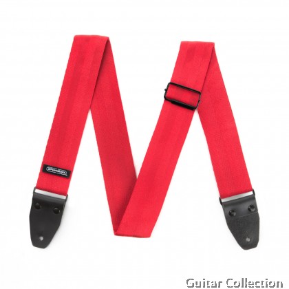 Jim Dunlop DST7001 Deluxe Seatbelt Guitar Strap (Red / Grey / White) (Length: 41" - 72") (Width: 2")