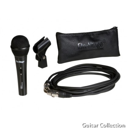 On Stage AS400 Audio Spectrum Dynamic Handheld Microphone with 20ft XLR-XLR Cable, Mic Clip & Pouch