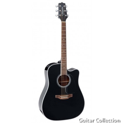 Takamine GD34CE BLK | Dreadnought Acoustic-Electric Guitar | Solid Spruce Top, Mahogany B&S | TP-3G | Bag