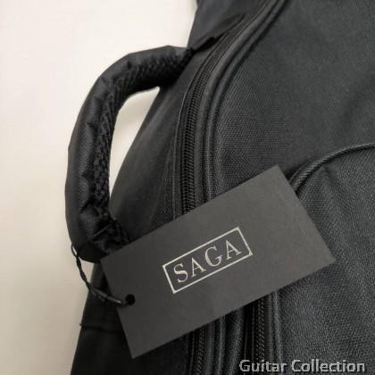 Saga 8mm Padded Acoustic Guitar Gig Bag | Black (Fits 40" & 41" Guitars)