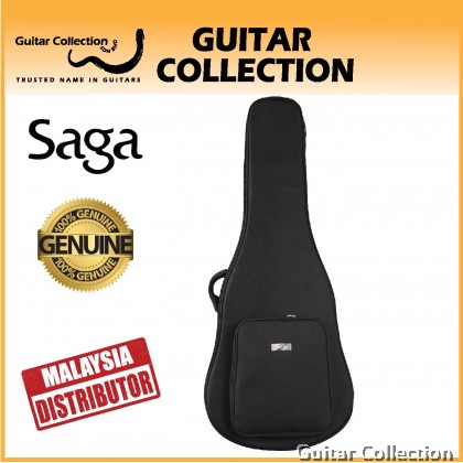 Saga 30mm Lightweight Foam Acoustic Guitar Gig Bag / Soft Shell Case (Fits 40" & 41" Guitars)