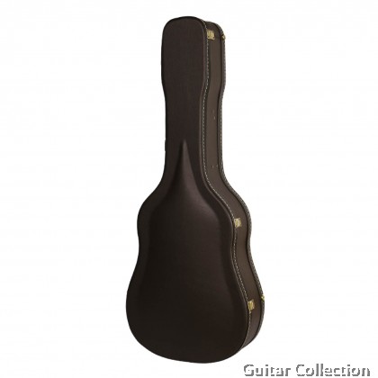 SAGA Brown Premium Acoustic Guitar Hardcase (Fits 40" & 41" Guitars)