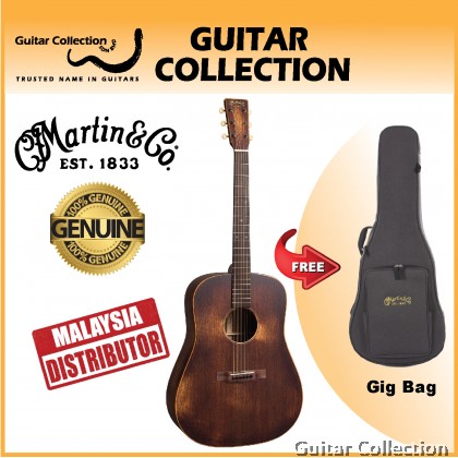 Martin D-15M StreetMaster LR Baggs | 15 Series | Dreadnought Acoustic-Electric Guitar | Full Solid Mahogany | Gig Bag