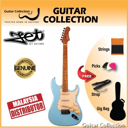 JET JS300 BL Electric Guitar | SSS Stratocaster | Sonic Blue