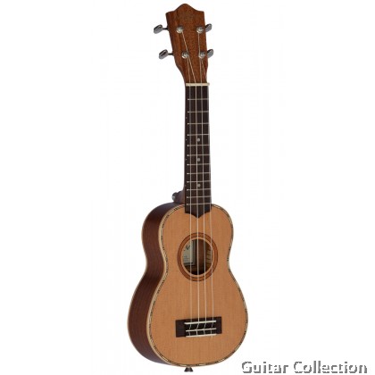 LANIKAI CDST-S | Soprano 21" Ukulele | Solid Cedar Top, Mahogany B&S | Gig Bag