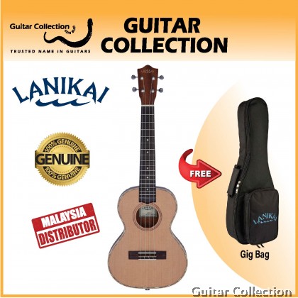 LANIKAI CDST-T | Tenor 26" Ukulele | Solid Cedar Top, Mahogany B&S | Gig Bag