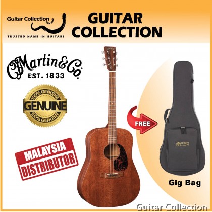 Martin D-15M Z | 15-Series | Dreadnought Acoustic-Electric Guitar | Full Solid Mahogany | Fishman | Gig Bag