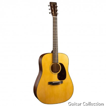 Martin D-18 Satin | Standard Series | Dreadnought Acoustic Guitar | Solid Spruce Top, Mahogany B&S | Case
