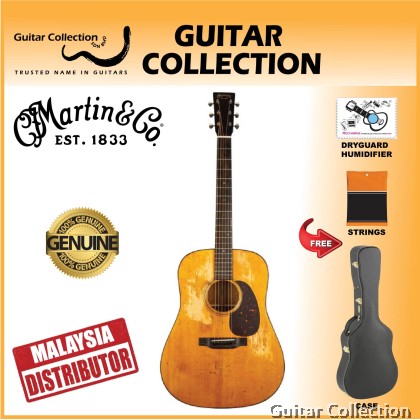 Martin D-18 StreetLegend | Standard Series | Dreadnought Acoustic Guitar | Solid Spruce Top, Mahogany B&S | Case